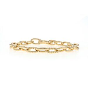 David Yurman Madison Chain 8.5mm Men's Size Large Bracelet 9 1/2" YellowGold 18k